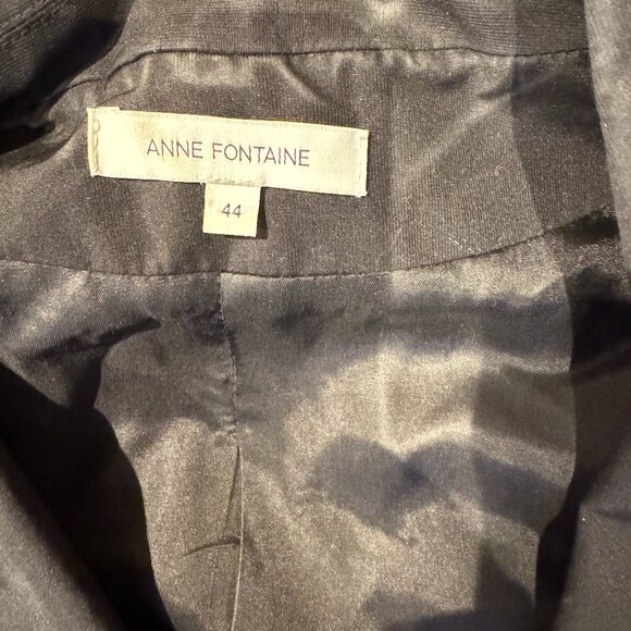 Anne Fontaine Charlottine Black Lace Eyelet Sleeve Blazer - Picture 9 of 11